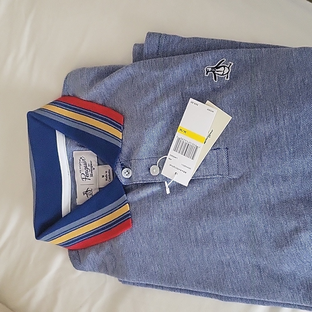 Penguin men's polo shirt size medium